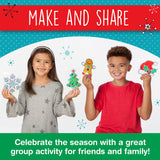 Creativity for Kids Holiday Easy Sparkle Window Art Craft Kit: Create 7 Window Art Designs, Holiday Crafts, Christmas Crafts for Kids Ages 6-8+, Christmas Activities for Kids Creativity for Kids