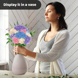 Unwynd Poke Art Hydrangea Flower Bouquet, Mess-Free Sewing Fabric Arts & Crafts for Adults, DIY Flower Bouquet Kit, Birthday Gifts for Women, Activity Craft Kit for Adults & Teens, Hobbies for Moms Unwynd