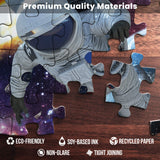 Space Puzzle for Adults - 1000 Piece Solar System Planet in Space Jigsaw Puzzles Galaxy Outer Space Astronaut, Family Fun – Premium Materials, 27.5" x 19.5” Vibrant Non-Glare Soy-Based Ink GAMES BY NATURE