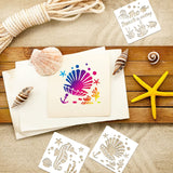 30 Pieces Sea Ocean Creatures Stencils 5 x 5 Inch Ocean Templates for Painting Sea Animal DIY Pattern Templates Mermaid Stencils on Wood for Scrapbooking Drawing Tracing Furniture Wall Crafts Tenare