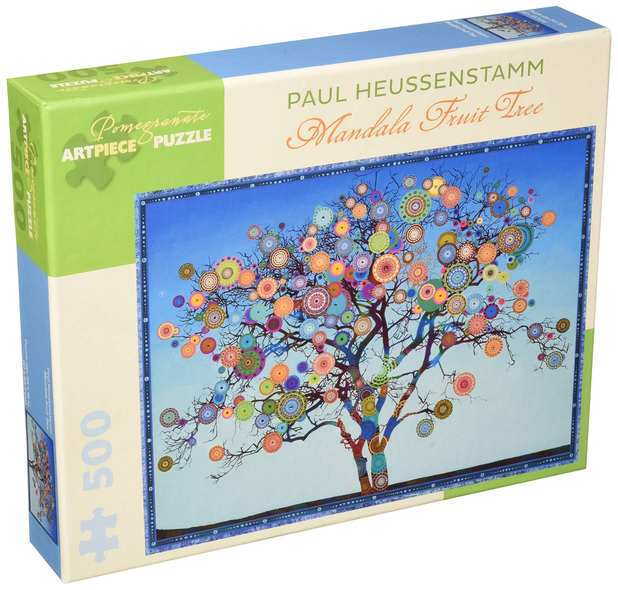 Paul Heussenstamm Mandala Fruit Tree 500-Piece Jigsaw Puzzle Aa964 Pomegranate