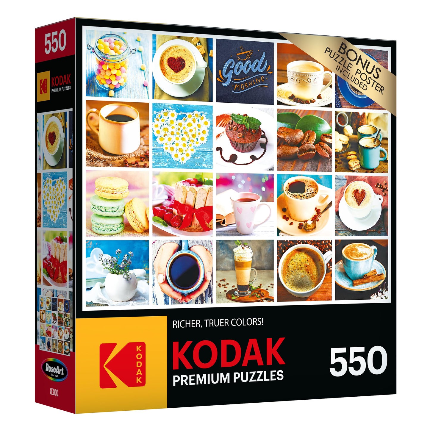 RoseArt - Kodak Premium - Love Coffee - 550 Piece Jigsaw Puzzle for Adults