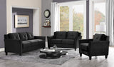 Lifestyle Solutions Harrington Loveseat, Black LifeStyle Solutions
