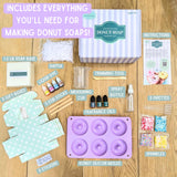 Innovative Ginger DIY Donut Soap Making Craft Kit for Kids, Teens, and Adults - Fun, Easy, Creative - Large Soap Donuts - Perfect Birthday & Holiday Gift - Unique, Mess-Free, All-in-One Kit (Donut) Innovative Ginger