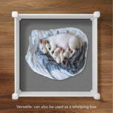 Casafield 4' x 4' x 12" White Vinyl Raised Garden Bed with Grid System, Outdoor Above Ground Planter Box for Flowers, Vegetables, and Gardening Casafield