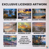 Ledgebay DIY Paint by Numbers Kit for Adults Framed Canvas Beginner to Advanced Paint by Numbers Kit Kits Include Acrylic Paint Set Brushes Tabletop Easel (Still Waters 12" x 16" Framed) Ledgebay