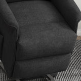 HOMCOM Power Lift Recliner Chair for Elderly, Easy Assembly, Fabric Lift Chair for Adults, Recliner Sofa with Remote Control, Side Pockets for Living Room, Black HOMCOM