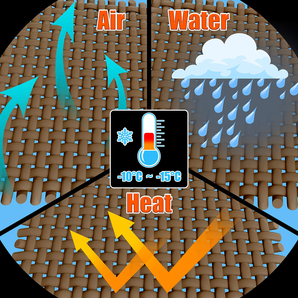 ShadeMart 10' x 10' x 14.1' Turquoise Right Triangle Sun Shade Sail UPF50 Canopy Fabric Cloth Screen, Water Air Permeable & UV Resistant, Heavy Duty, Carport Patio Outdoor - (We Customize Size) ShadeMart