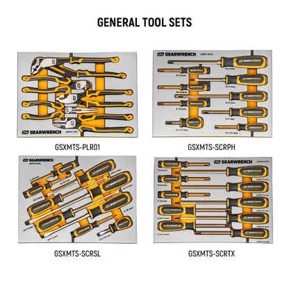 GEARWRENCH 1024 Piece Master Mechanics Tool Set in Premium Modular Foam Trays with GSX Mobile Tool Storage | MEGAMOD1024