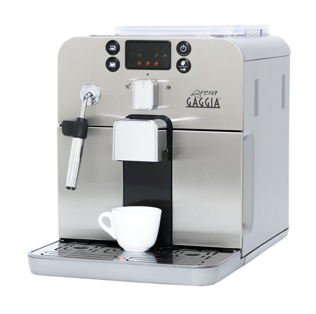 Gaggia Brera Super-Automatic Espresso Machine, Small, 40 fluid ounces, Silver Gaggia