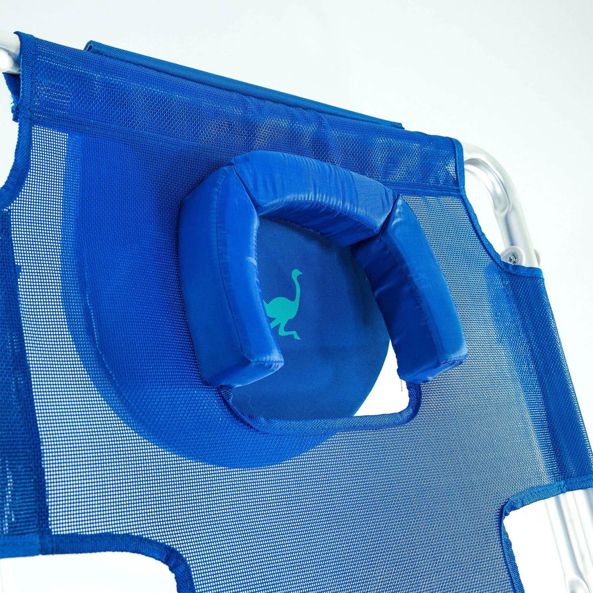 Ostrich 3N1 Lightweight Lawn Beach Reclining Lounge Chair with Footrest, Outdoor Furniture for Patio, Balcony, Backyard, or Porch, Blue Ostrich