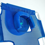 Ostrich 3N1 Lightweight Lawn Beach Reclining Lounge Chair with Footrest, Outdoor Furniture for Patio, Balcony, Backyard, or Porch, Blue Ostrich