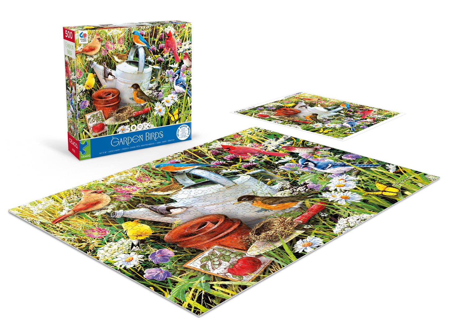 Ceaco - Garden Birds - 500 Piece Jigsaw Puzzle