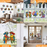 Ginfonr Diamond Painting Kits Hanging Pendant, Butterfly Sun Catcher for Front Door Sign, Special Shaped Rhinestone Lamp Diamond Art, Double Sided Home Hanging Kits for Garden Wall Window (8x8inch) Ginfonr