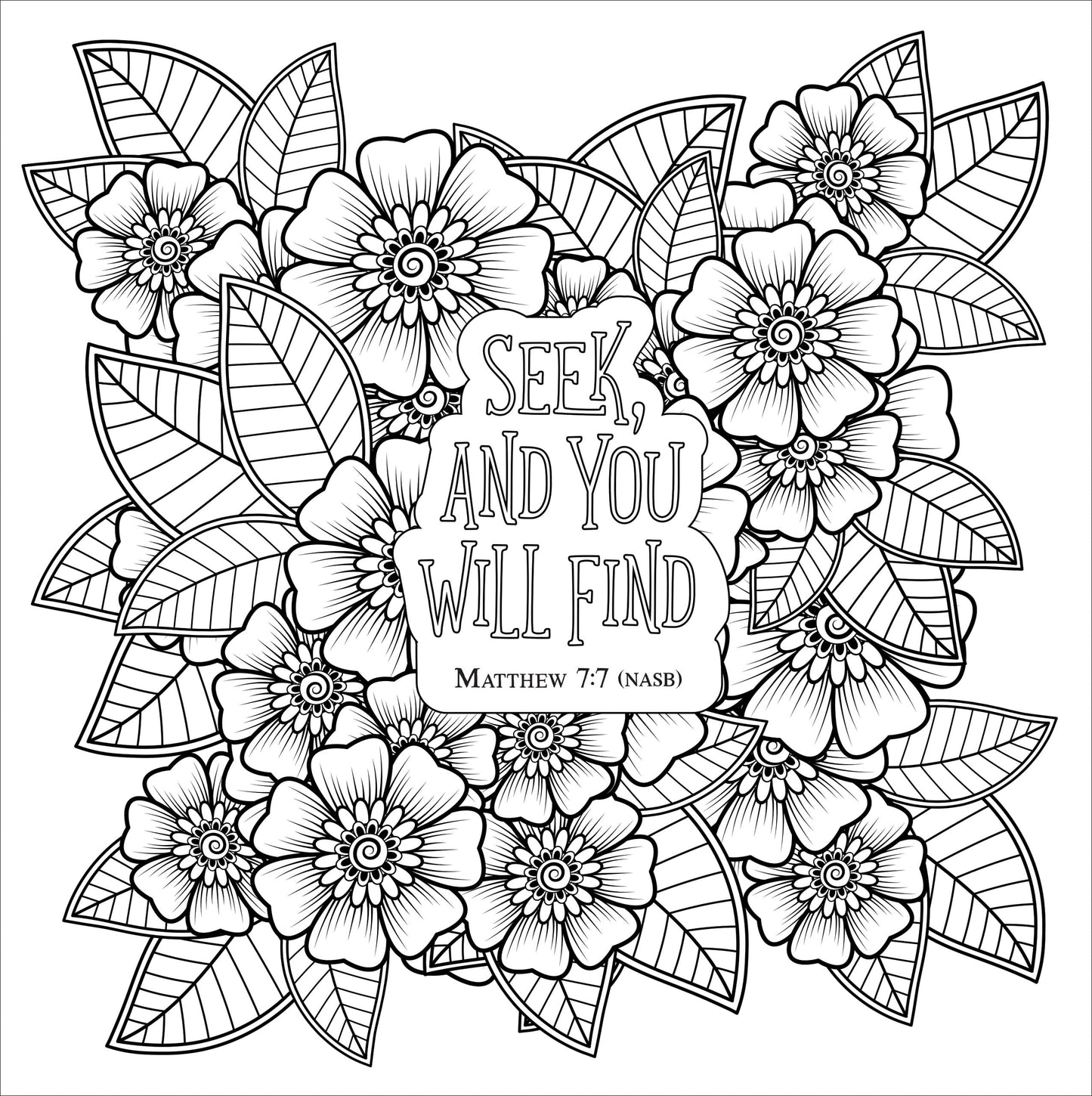 Blessed Adult Coloring Book (31 stress relieving designs. Micro-perforated pages. Art on one side only!)