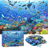 Puzzles for Kids Ages 4-8 6-8 8-10 Year Old - Underwater Scene - 100 Pieces Jigsaw Puzzle for Kids Learning Educational Puzzles for Boys Girls (with Sturdy Box) OSBOO
