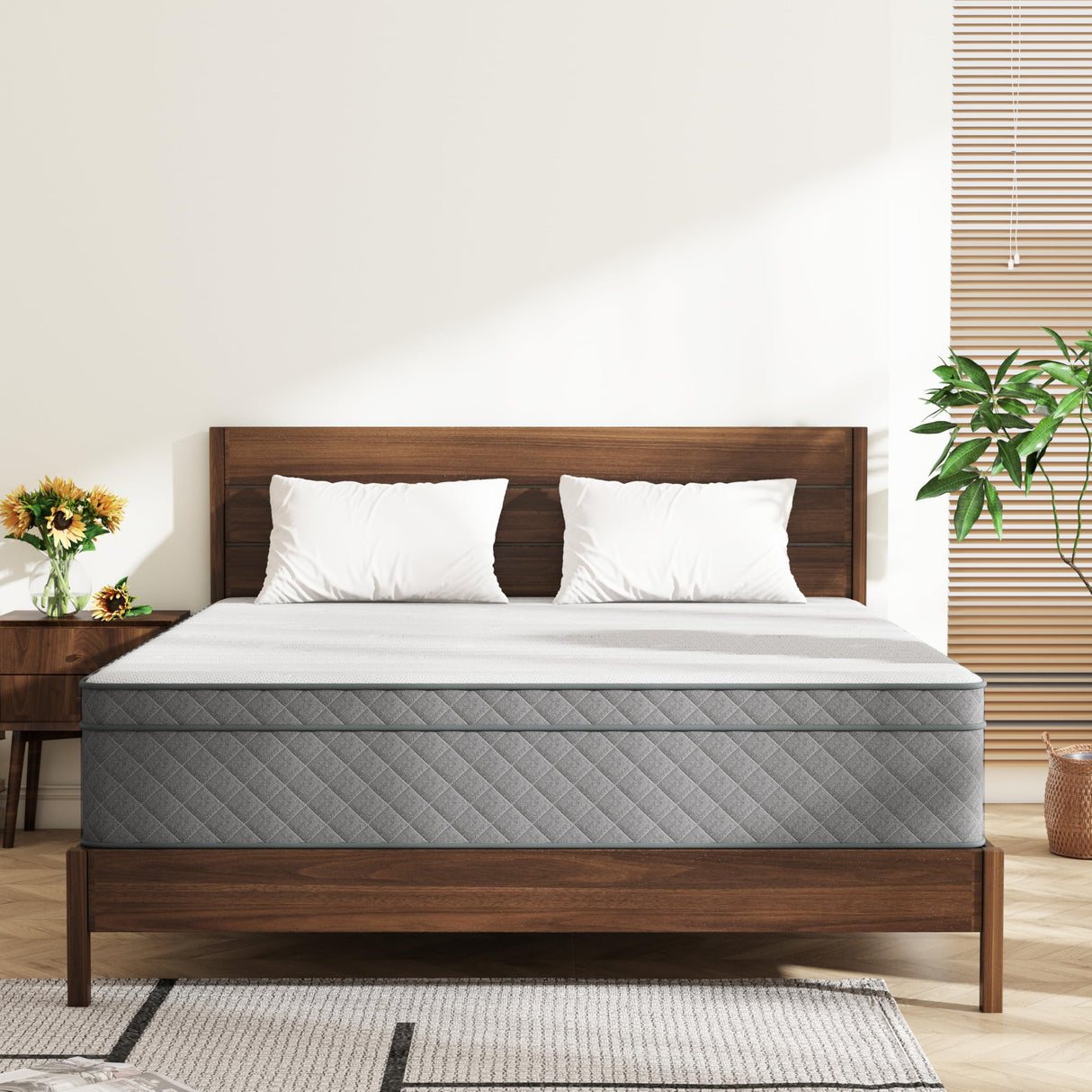 Full Mattress, 12 Inch Full Size Mattresses, Memory Foam & Pocket Spring Hybrid, Firm Feel, Full Bed Mattress, CertiPUR-US Certified, Fiberglass Free Swbvs