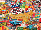 MasterPieces - 550 Piece Jigsaw Puzzle, Route 66 Main Street of America, Fun for Adults, Family, Kids, 18" x 24" Masterpieces