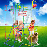 Backyard Waterpark with Splash Wheel, Dump Buckets for Kids Outdoor Water Play PUDDLE SPLASHERS