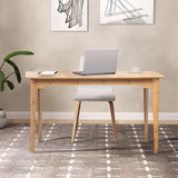 DOUSY 47" Bamboo Multipurpose Table, Simple Writing Computer Desk Home Office Table Dining Table for Living Room, Bedroom, Kitchen, Study, Makeup DOUSY