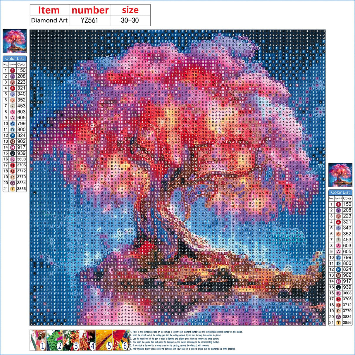 DPHERO DIY Tree of Life Diamond Painting Kits for Beginners Adults,5D Tree Diamond Art Kits,Round Full Drill Dreamland Diamond Painting Art,DIY Painting by Numbers Diamond Art Painting 12x12 inch DPHERO