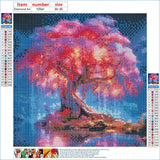 DPHERO DIY Tree of Life Diamond Painting Kits for Beginners Adults,5D Tree Diamond Art Kits,Round Full Drill Dreamland Diamond Painting Art,DIY Painting by Numbers Diamond Art Painting 12x12 inch DPHERO