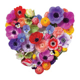 Flora Heart 750 Piece Shaped Puzzle from Galison - Vivid and Bright Puzzle Featuring The Photographic Work of Julie Seabrook Ream, Challenging and Fun, Thick and Sturdy Pieces, Makes an Amazing Gift! Galison