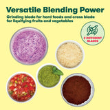 BELLA Personal Size Rocket Blender for Smoothies and Protein Shakes, Portable Juice Maker and Mini Food Processor and Grinder, 12 Piece, BPA Free Accessories, 240 W, Stainless Steel BELLA