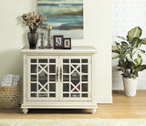 Martin Svensson Home Small Spaces 2-Door Accent Cabinet - TV Stand, 38" W x 32" H, Antique White Martin Svensson Home