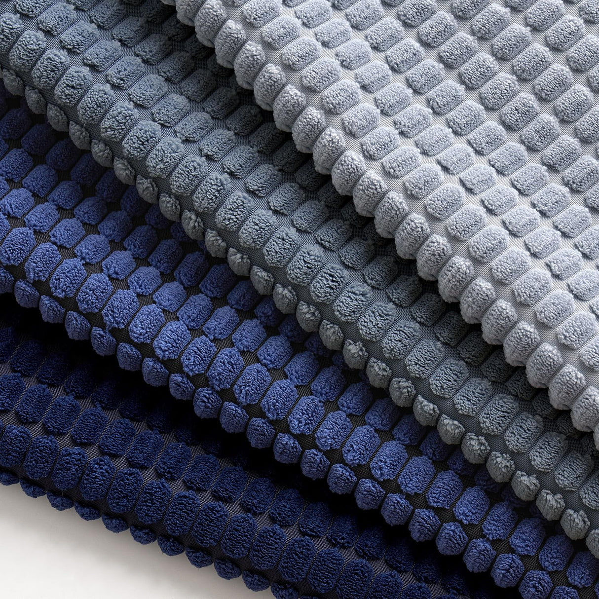 MIULEE Blue Decorative Pillow Covers 18x18 Inch Set of 4 Boho Western Farmhouse Home Decor Couch Throw Pillows Summer Coastal Corduroy Pillowcases Industrial for Sofa Living Room Bed MIULEE