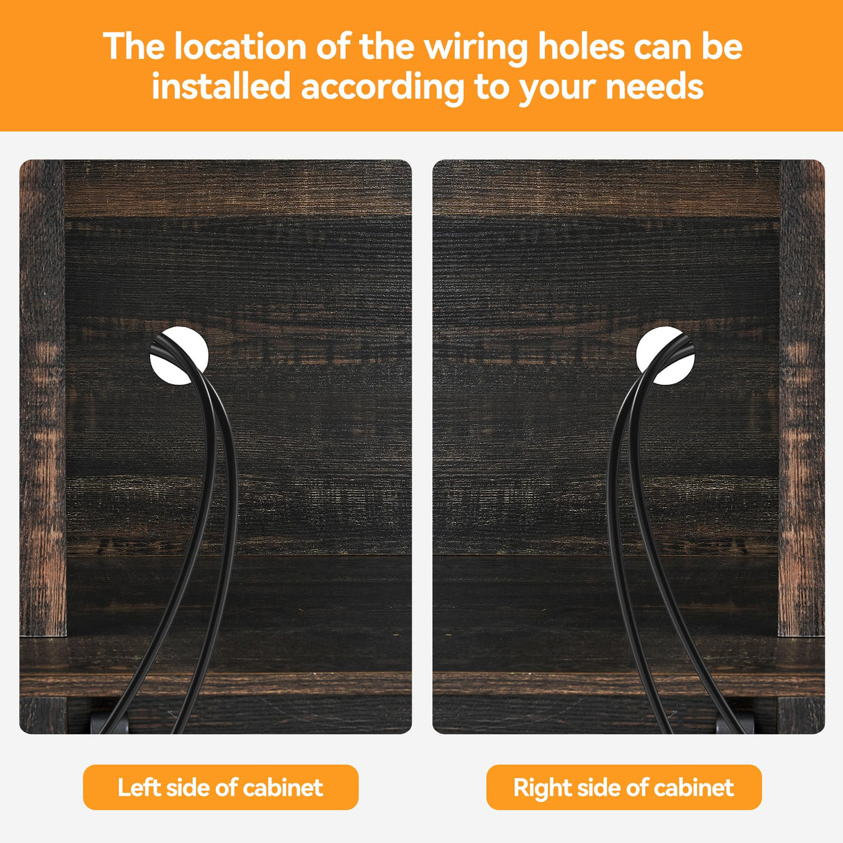 IDEALHOUSE Farmhouse Coffee Bar Cabinet with Sliding Barn Doors, 70'' Kitchen Hutch Cabinet with Storage, Wine&Glasses Rack, Tall Sideboard Buffet Cabinet for Kitchen, Dining Room, Oak IDEALHOUSE