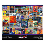 Re-marks Space Collage Puzzle, 1,000-Piece Jigsaw Puzzle for All Ages Re-Marks