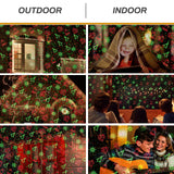 Christmas Lights Projector Outdoor, Waterproof Christmas Laser Lights with Remote Control for Outdoor Outside Christmas Decorations Farmhouse Christmas Decor Feibao