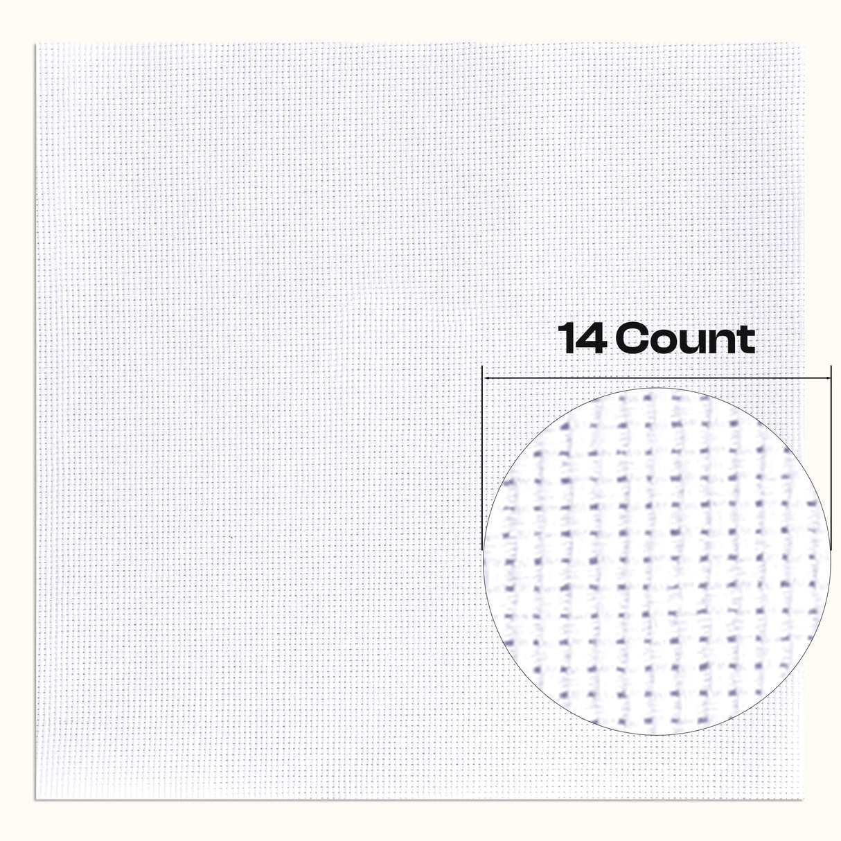 Caydo 10 x 10 Inch Aida Cloth, 8 Pieces 14 Count White Cross Stitch Cloth for Embroidery Projects and Handmade Needlework Caydo