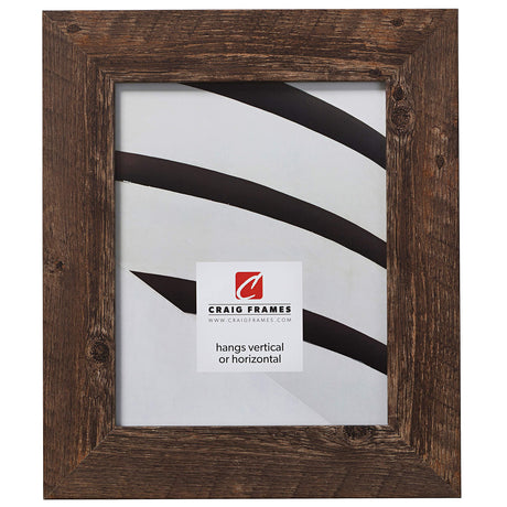 Craig Frames American Barn, Faux Barnwood Picture Frame, Brown Oak, 16 x 20 Inch Craig Frames