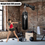 VivaZen Heavy Bag Wall Mount, Adjustable Wall Mount Punching Bag Hanger,Heavy-Duty Wall Bracket, Thickened Steel Plate and Stainless Steel kit for Home Gym Indoor Outdoor (900 LB Capacity) VivaZen