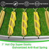 LHX 12FT Tranpoline for Adults and Kids, 1500LBS Tranpoline with Enclosure Net, Basketball Hoop and Ball, Outdoor Tranpoline with Light, Sprinkler, Ladder, Stakes Anchors - ASTM Approval LHX