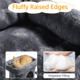 Yaheetech 23.5in Cat Tree Tower, Cat Condo with Sisal-Covered Scratching Posts, Cat House Activity Center Furniture for Kittens, Cats and Pets - Dark Gray Yaheetech