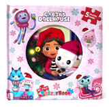 Gabby's Dollhouse Christmas My First Puzzle Book - Jigsaw Puzzles for kids, 10-page board book, 5 puzzles to enjoy Phidal