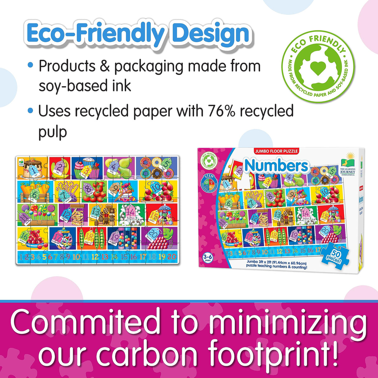 The Learning Journey: Jumbo Floor Puzzles - Numbers - Floor Puzzles For Kids Ages 3-5 - Award Winning Educational Toys The Learning Journey