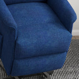 HOMCOM Power Lift Recliner Chair for Elderly, Easy Assembly, Fabric Lift Chair for Adults, Recliner Sofa with Remote Control, Side Pockets for Living Room, Dark Blue HOMCOM