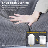 CAODOC Patio Furniture Sets 8 Pieces Outdoor Sectional Rattan Sofa Manual Weaving Wicker Patio Conversation Set with Solar Powered Coffee Table and T Cushion(Dark Grey) CAODOC