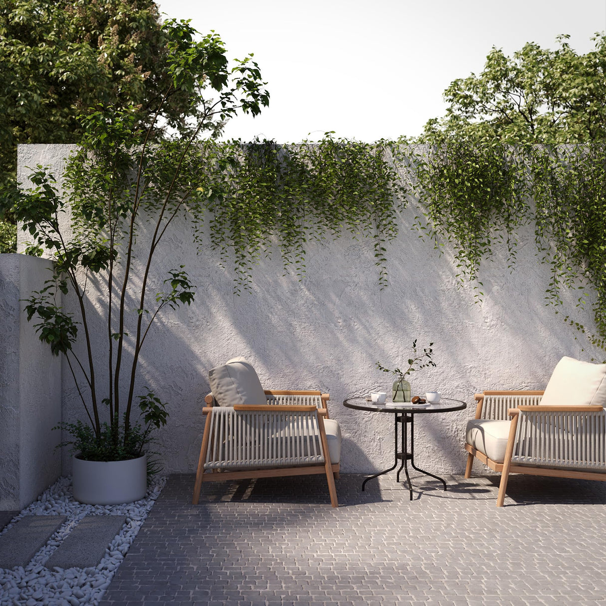 Acanva Modern All-Weather Aluminum Outdoor Patio Sofa with Thick Cushions, Olefin Fabric Sunroom Backyard Furniture, Light Khaki, Armchair Acanva