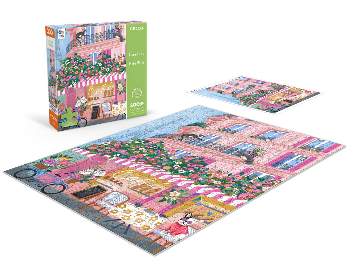 Ceaco - Paris Café - 300 Oversized Piece Jigsaw Puzzle Ceaco