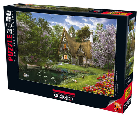 Perre Group Spring Lake Cottage Jigsaw Puzzle (3000-Piece) Anatolian