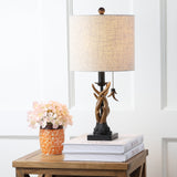 JONATHAN Y JYL1031A Gaston 20.5" Resin Mini LED Table Lamp, Farmhouse, Traditional, Cottage, Rustic, Office, Living Room, Family Room, Dining Room, Bedroom, Hallway, Foyer, Brown JONATHAN Y