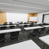 VINGLI 6 FT Narrow Folding Table,Premium Quality HDPE Material and Sturdy Metal Frame, Perfect for Buffet, Seminar, Party, Training, Home Work VINGLI