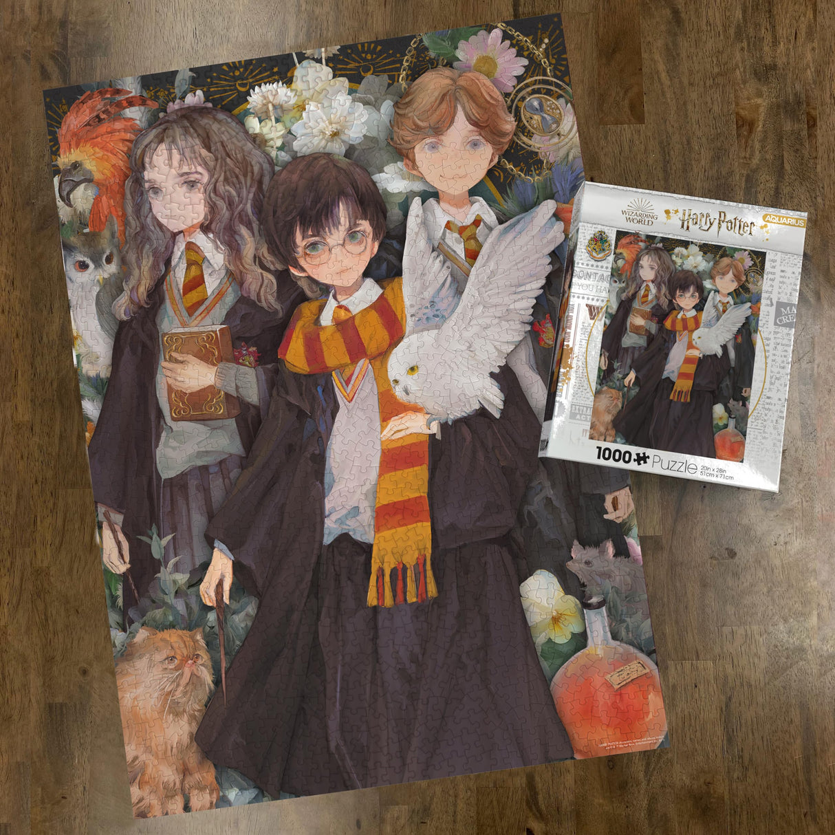 AQUARIUS Harry Potter Yume Puzzle (1000 Piece Jigsaw Puzzle) - Glare Free - Precision Fit - Virtually No Puzzle Dust - Officially Licensed Harry Potter Collectibles - 20x28 Inches AQUARIUS