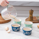 Wisenvoy Ramekins Creme Brulee Ramekins Ceramic Ramekins 8 Oz Oven Safe Ramiken Wisenvoy