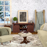 Farmhouse TV Stand for TVs up to 65+ Inch, Mid-Century Entertainment Center w/ Sliding Barn Doors and Storage Cabinets, Wood Rustic Media Console Table w/ Adjustable Shelf for Living Room, Barnwood YOUDENOVA
